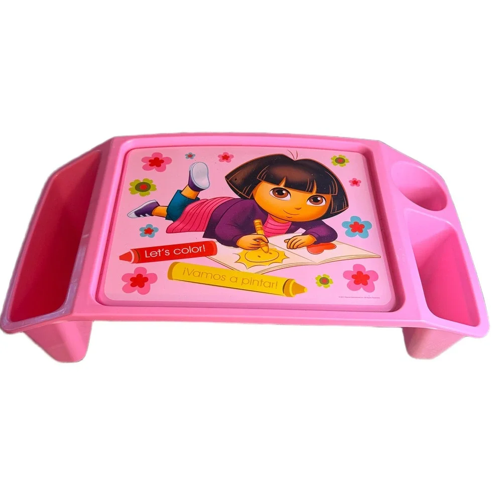 Nickelodeon Dora the Explorer Pink Kids Activity Lap Desk Portable Storage Tray